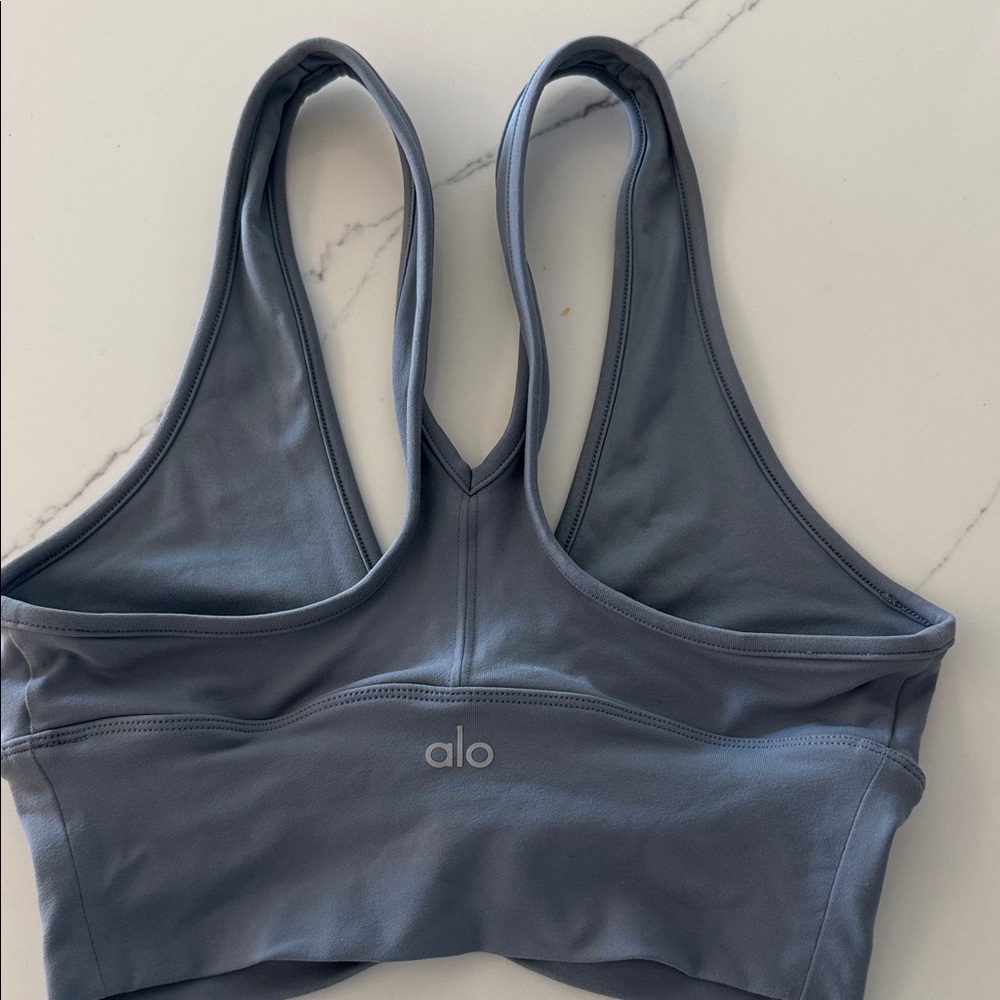 ALO Yoga Slate Gray Sports Bra